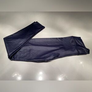 Navy Blue Leatherette Tights